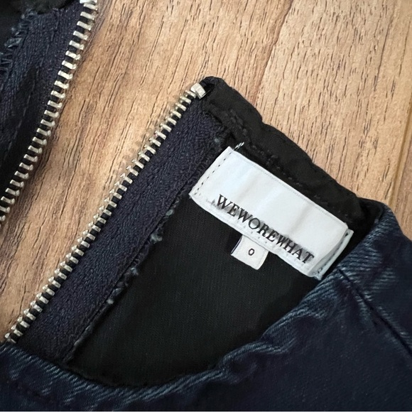 WeWoreWhat Cutout Slit Stretch Denim Jumpsuit - Picture 12 of 16